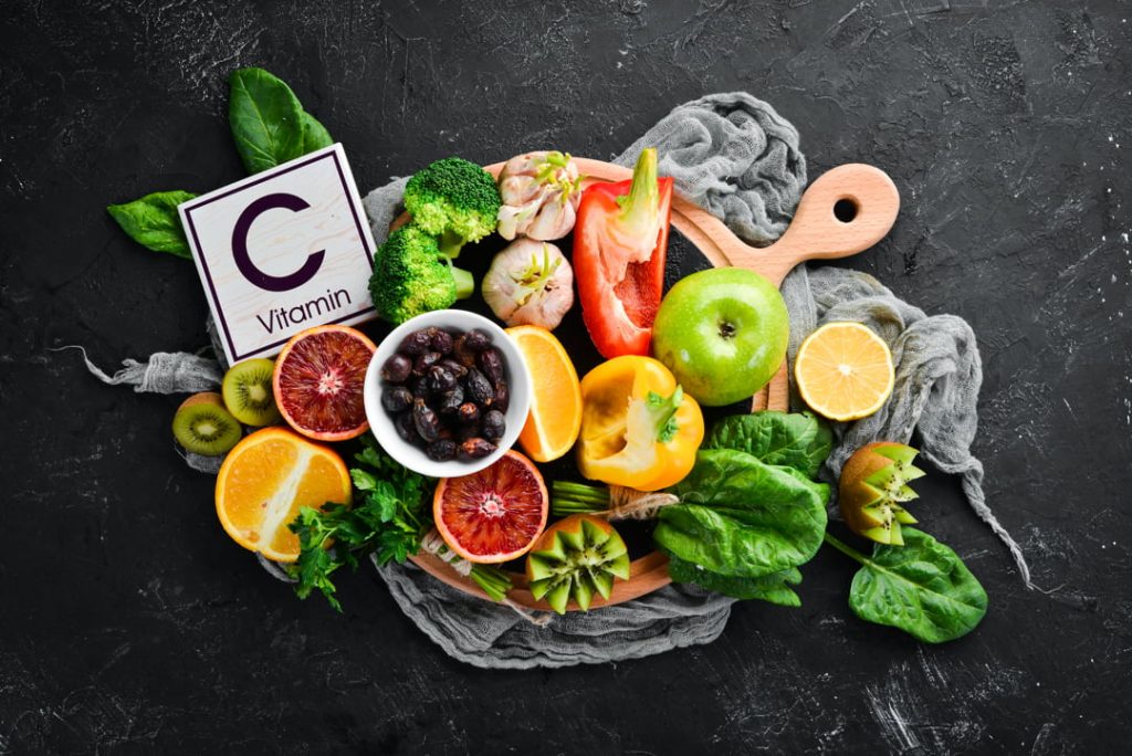 Frutas y vegetales que contienen vitamina c